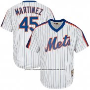 Camiseta Beisbol Hombre New York Mets Pedro Martinez Blanco Cooperstown Collection