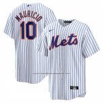 Camiseta Beisbol Hombre New York Mets Ronny Mauricio Home Replica Blanco