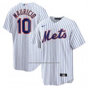 Camiseta Beisbol Hombre New York Mets Ronny Mauricio Home Replica Blanco