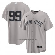 Camiseta Beisbol Hombre New York Yankees Aaron Judge Segunda Replica Gris