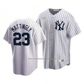 Camiseta Beisbol Hombre New York Yankees Don Mattingly Cooperstown Collection Primera Blanco