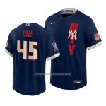 Camiseta Beisbol Hombre New York Yankees Gerrit Cole 2021 All Star Replica Azul