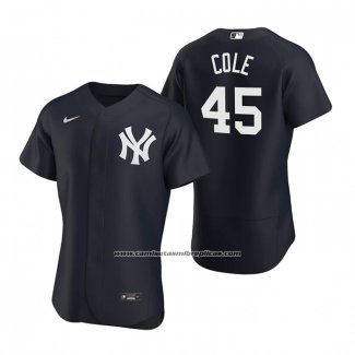 Camiseta Beisbol Hombre New York Yankees Gerrit Cole Autentico Alterno 2020 Azul