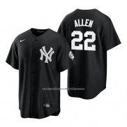 Camiseta Beisbol Hombre New York Yankees Greg Allen Replica 2021 Negro