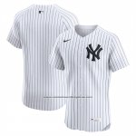 Camiseta Beisbol Hombre New York Yankees Home Elite Blanco