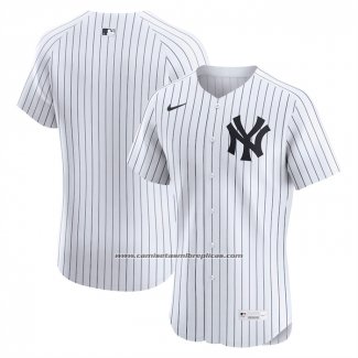 Camiseta Beisbol Hombre New York Yankees Home Elite Blanco