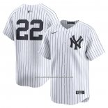 Camiseta Beisbol Hombre New York Yankees Juan Soto Primera Limited Blanco
