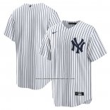 Camiseta Beisbol Hombre New York Yankees Primera Replica Blanco
