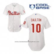 Camiseta Beisbol Hombre Philadelphia Phillies Darren Daulton 10 Blanco Primera Cool Base