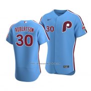 Camiseta Beisbol Hombre Philadelphia Phillies David Robertson Autentico Alterno 2020 Azul