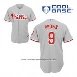 Camiseta Beisbol Hombre Philadelphia Phillies Domonic Marron 9 Gris Cool Base