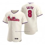 Camiseta Beisbol Hombre Philadelphia Phillies Freddy Galvis Autentico Alterno Crema