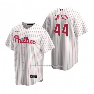 Camiseta Beisbol Hombre Philadelphia Phillies Kyle Gibson Replica Primera Blanco