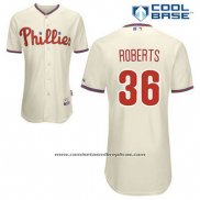 Camiseta Beisbol Hombre Philadelphia Phillies Robin Roberts 36 Crema Alterno Cool Base