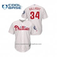 Camiseta Beisbol Hombre Philadelphia Phillies Roy Halladay Cool Base 2019 Hall of Fame Induction Blanco