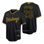 Camiseta Beisbol Hombre Pittsburgh Pirates Adam Frazier Replica Negro