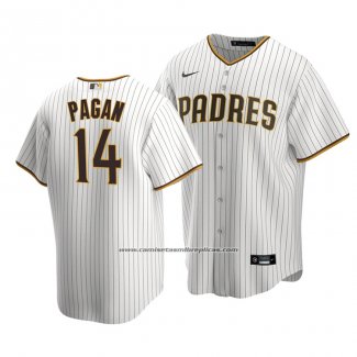 Camiseta Beisbol Hombre San Diego Padres Emilio Pagan Replica Primera Marron Blanco