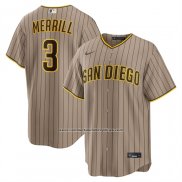 Camiseta Beisbol Hombre San Diego Padres Jackson Merrill Alterno Replica Marron