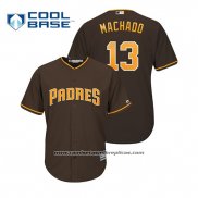 Camiseta Beisbol Hombre San Diego Padres Manny Machado Cool Base Marron