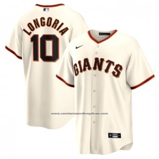 Camiseta Beisbol Hombre San Francisco Giants Evan Longoria Retired Primera Replica Crema