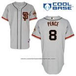 Camiseta Beisbol Hombre San Francisco Giants Hunter Pence 8 Gris Alterno Cool Base