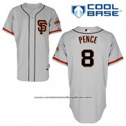 Camiseta Beisbol Hombre San Francisco Giants Hunter Pence 8 Gris Alterno Cool Base