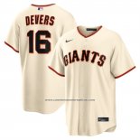 Camiseta Beisbol Hombre San Francisco Giants Rafael Devers Primera Replica Crema