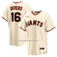 Camiseta Beisbol Hombre San Francisco Giants Rafael Devers Primera Replica Crema