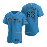 Camiseta Beisbol Hombre Seattle Mariners Diego Castillo Autentico Alterno Azul