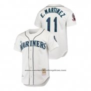 Camiseta Beisbol Hombre Seattle Mariners Edgar Martinez Cooperstown Collection 1995 Primera Blanco
