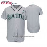 Camiseta Beisbol Hombre Seattle Mariners Gris 2018 Dia de la Madre Flex Base