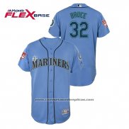 Camiseta Beisbol Hombre Seattle Mariners Jay Bruce 2019 Entrenamiento de Primavera Flex Base Azul