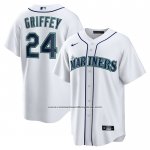 Camiseta Beisbol Hombre Seattle Mariners Ken Griffey Jr Retired Replica Blanco