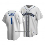 Camiseta Beisbol Hombre Seattle Mariners Kyle Lewis Cooperstown Collection Primera Blanco
