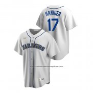 Camiseta Beisbol Hombre Seattle Mariners Mitch Haniger Cooperstown Collection Primera Blanco