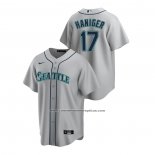 Camiseta Beisbol Hombre Seattle Mariners Mitch Haniger Replica Road Gris