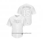Camiseta Beisbol Hombre Tampa Bay Rays Emilio Pagan 2019 Players Weekend Replica Blanco