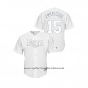 Camiseta Beisbol Hombre Tampa Bay Rays Emilio Pagan 2019 Players Weekend Replica Blanco