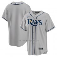 Camiseta Beisbol Hombre Tampa Bay Rays Road Replica Gris