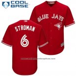 Camiseta Beisbol Hombre Toronto Blue Jays 6 Marcus Stroman Rojo2017 Cool Base