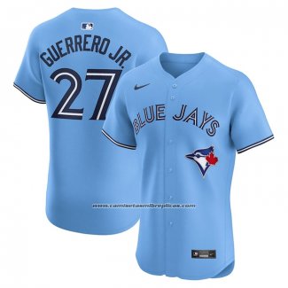 Camiseta Beisbol Hombre Toronto Blue Jays Vladimir Guerrero Jr. Alterno Elite Azul