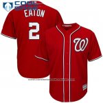 Camiseta Beisbol Hombre Washington Nationals Adam Eaton Rojo Cool Base