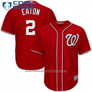Camiseta Beisbol Hombre Washington Nationals Adam Eaton Rojo Cool Base