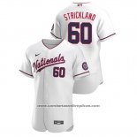 Camiseta Beisbol Hombre Washington Nationals Hunter Strickland Autentico 2020 Alterno Blanco