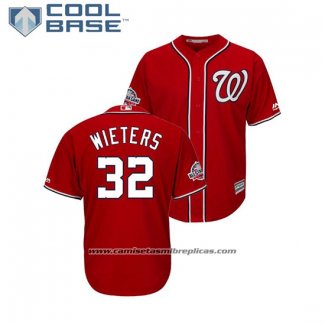 Camiseta Beisbol Hombre Washington Nationals Matt Wieters 2018 All Star Cool Base Scarlet