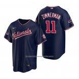 Camiseta Beisbol Hombre Washington Nationals Ryan Zimmerman Replica Azul