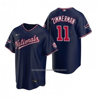 Camiseta Beisbol Hombre Washington Nationals Ryan Zimmerman Replica Azul