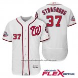 Camiseta Beisbol Hombre Washington Nationals Stephen Strasburg Blanco 2018 All Star Primera Flex Base