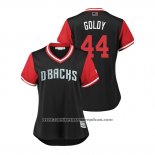 Camiseta Beisbol Mujer Arizona Diamondbacks Paul Goldschmidt 2018 LLWS Players Weekend Goldy Negro