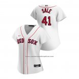 Camiseta Beisbol Mujer Boston Red Sox Chris Sale 2020 Replica Primera Blanco